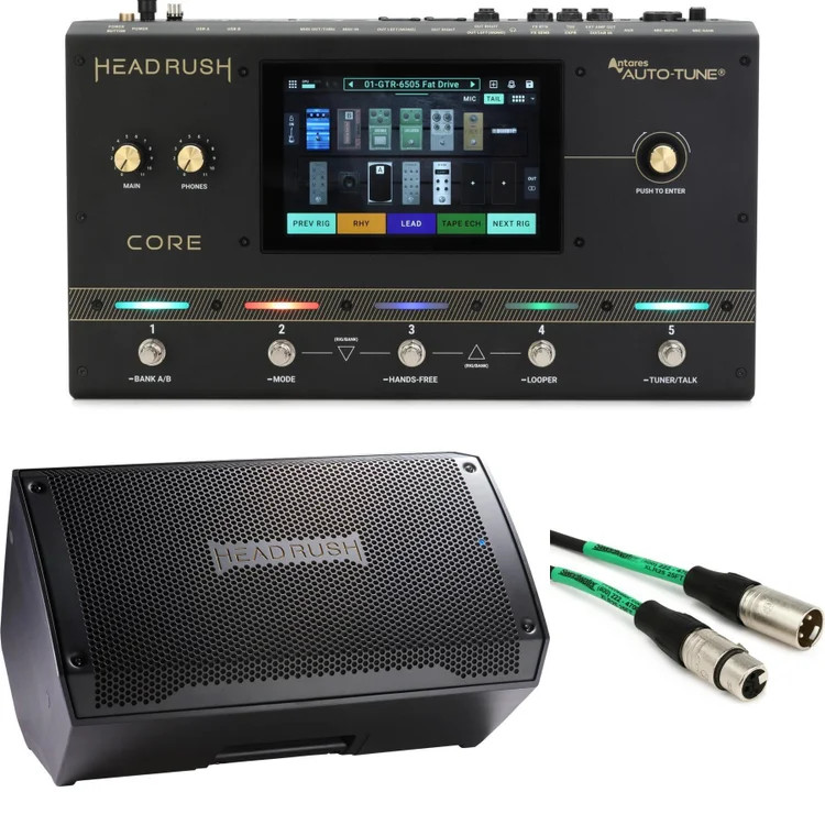 Headrush Core Guitar Multi-effect/Amp Modeler/Vocal Processor Unit with 8"