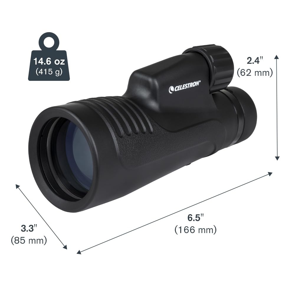 Celestron – Outland X 10x50 Monocular – Includes Monocular, Clear