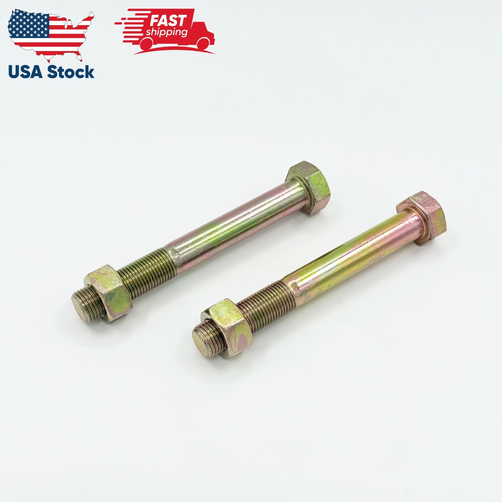 2x Pin Spring Shackle Bolt M16 X 122 For Isuzu NPR NPR-HD NQR 4HE1 4HK1 94-24