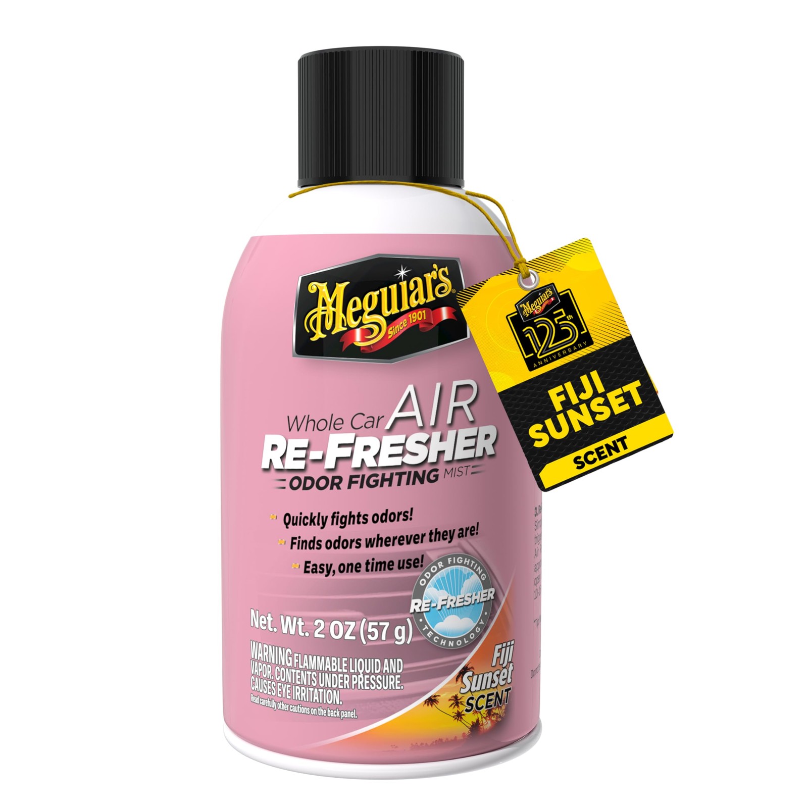 Meguiar's Whole Car Air Re-Fresher, 2 Oz Aerosol Canister, Odor Fighting Mist