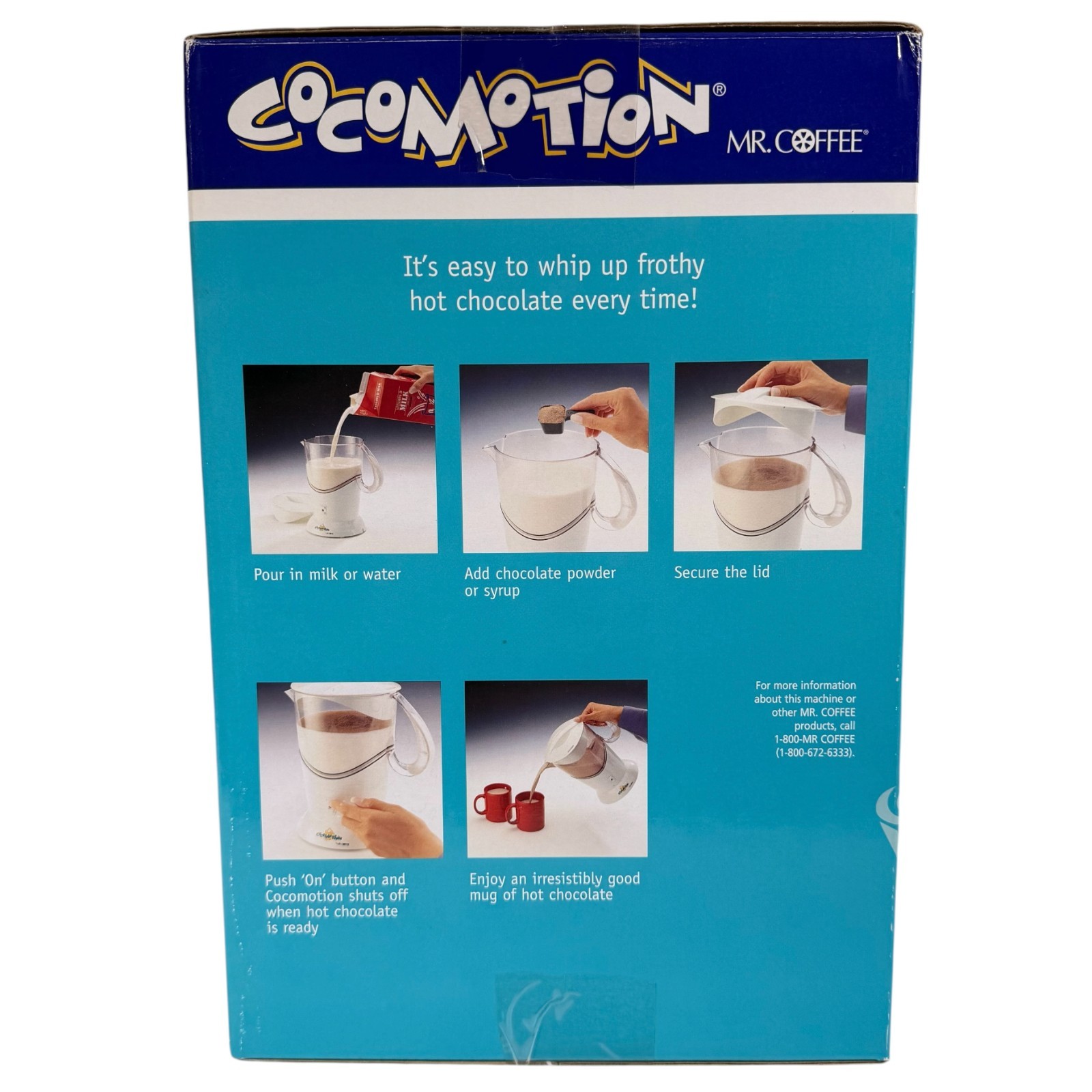 NEW Mr. Coffee Cocomotion Automatic Hot Chocolate Maker 4 Cup HC4 312541