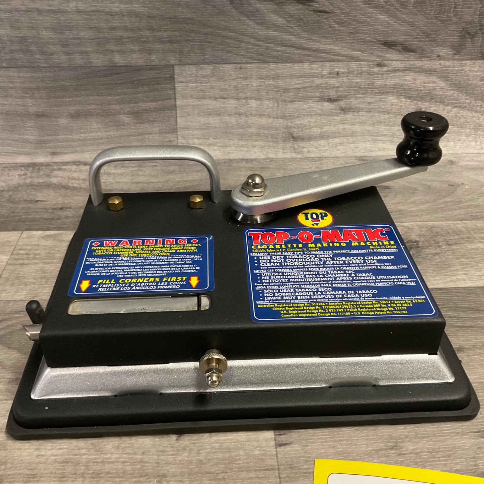 Top-O-Matic Cigarette Making Machine Republic Tobacco Smoking