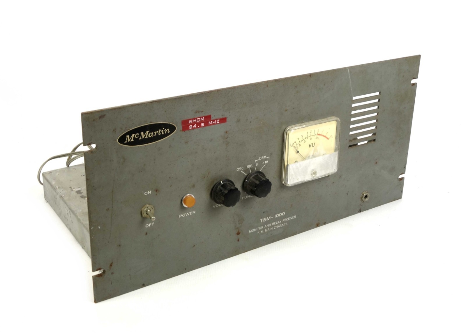 Vintage McMartin TBM 1000 Monitor And Relay Receiver Tube Rack