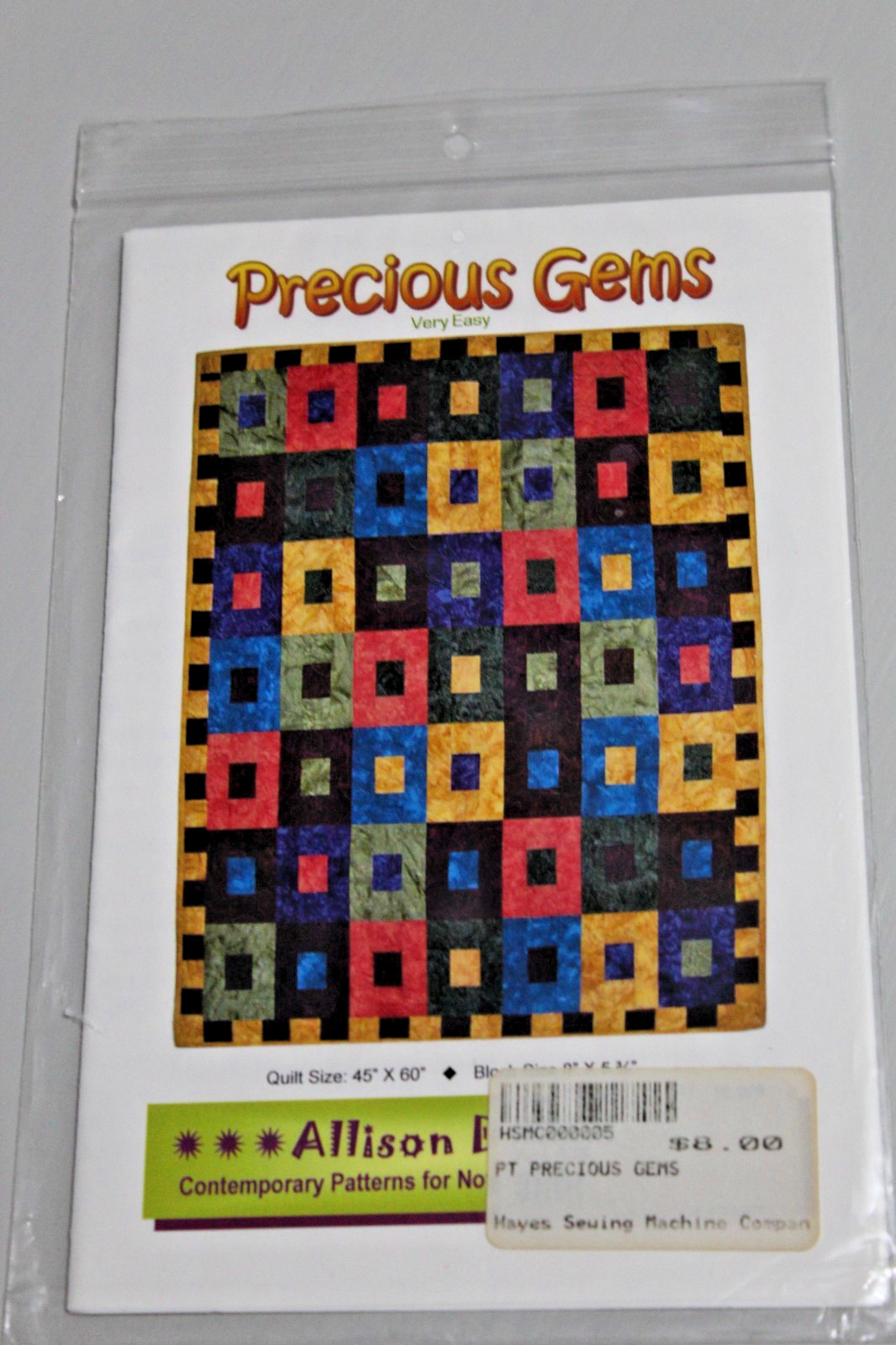 Precious Gems  Quilt Pattern by Allison Designs  #AD06