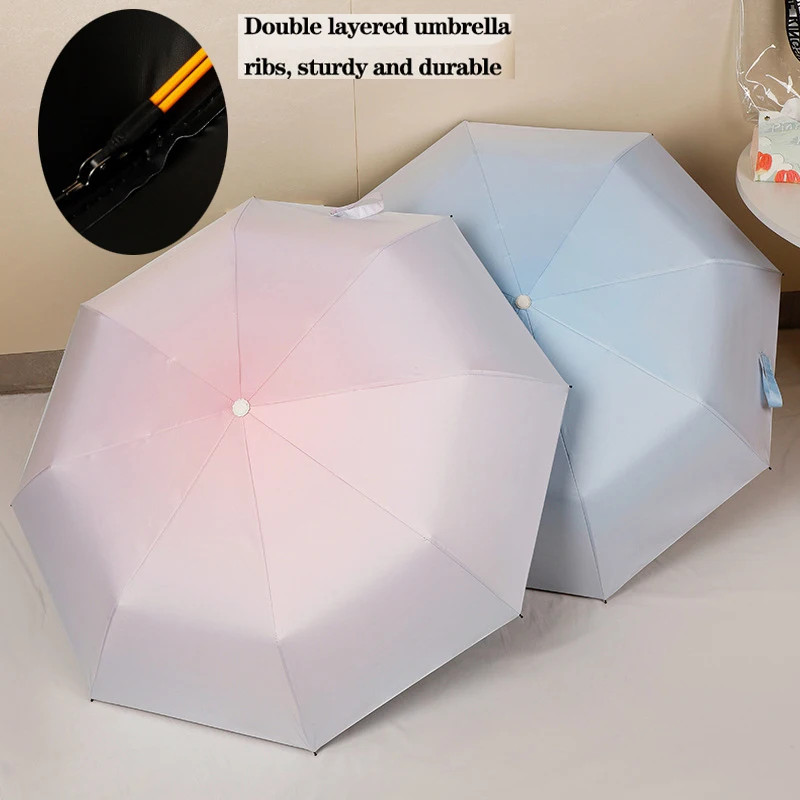Umbrella Fashionable sunshade umbrella UV blocking Student Adult Folding Umbrell