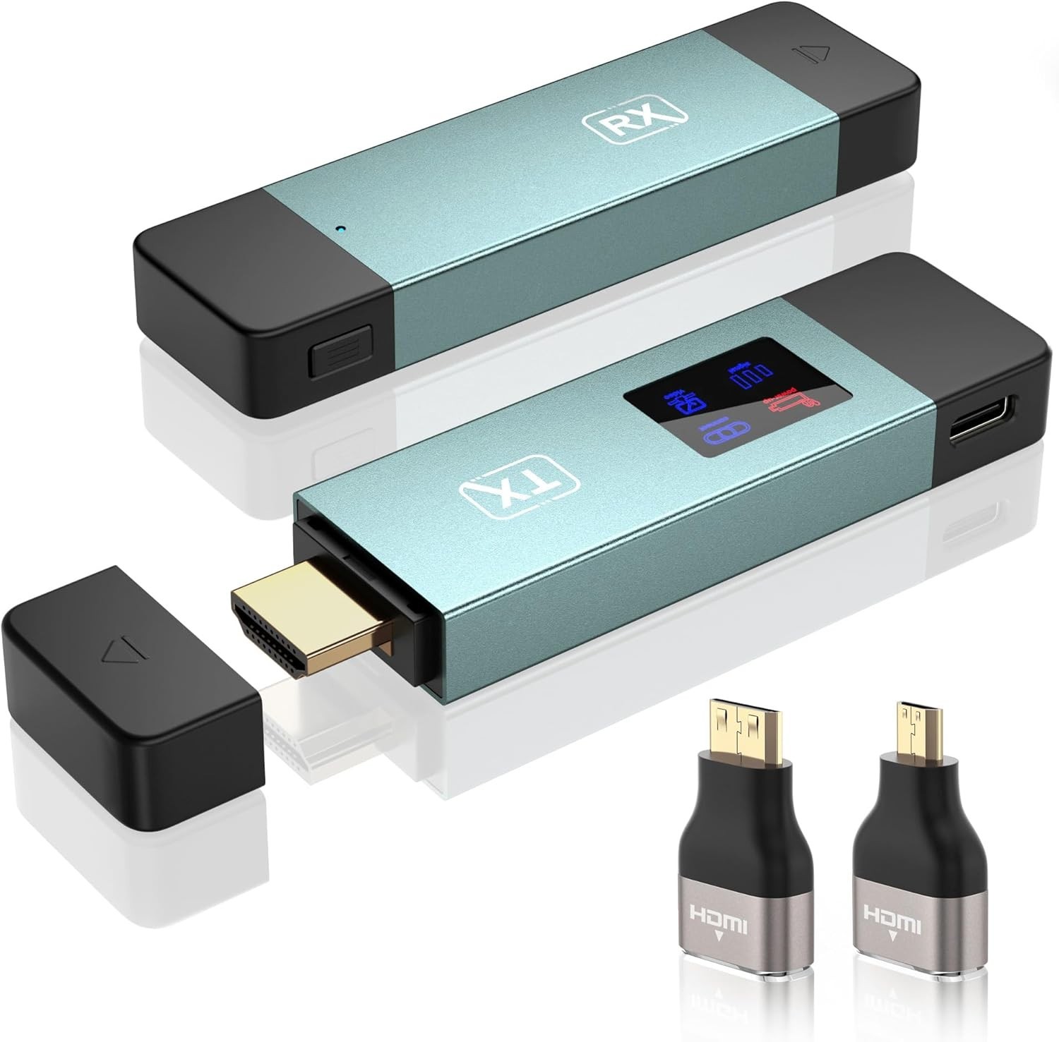 Wireless HDMI Transmitter and Receiver Plug & Play Portable Extender 4K 2.4/5GHz