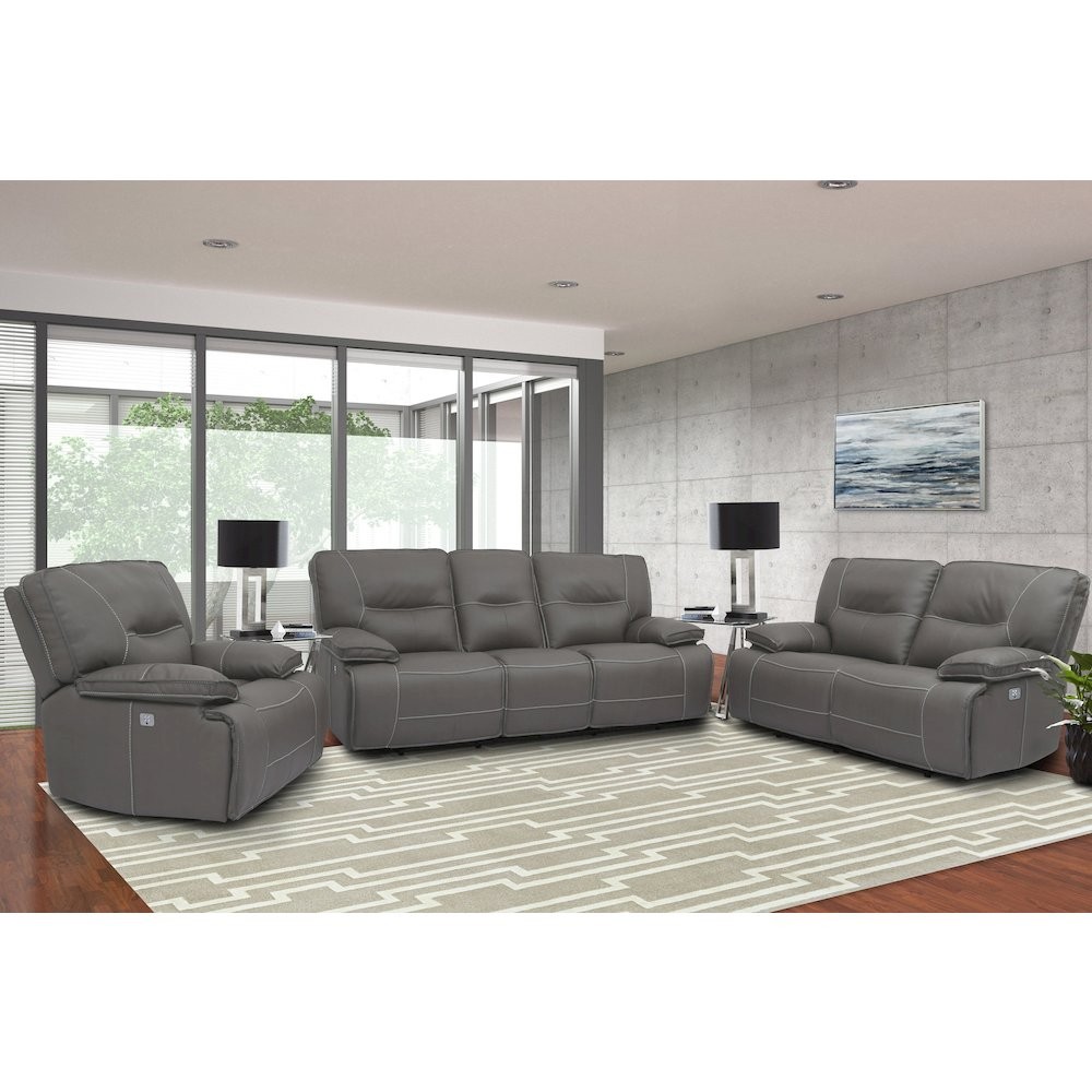 Spartacus - Haze Power Reclining Loveseat