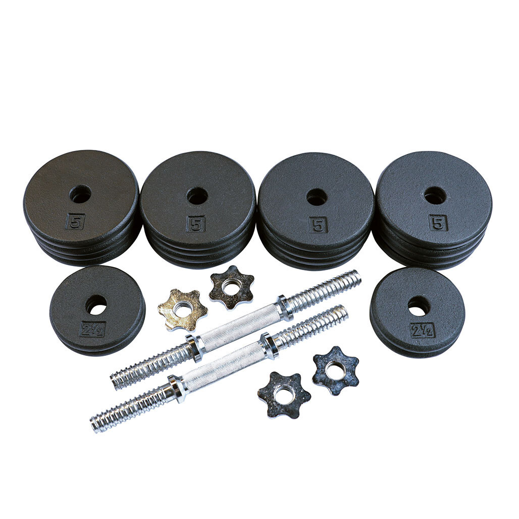Body-Solid Tools Adjustable Dumbbells, 5 lb. to 45 lb. Pair