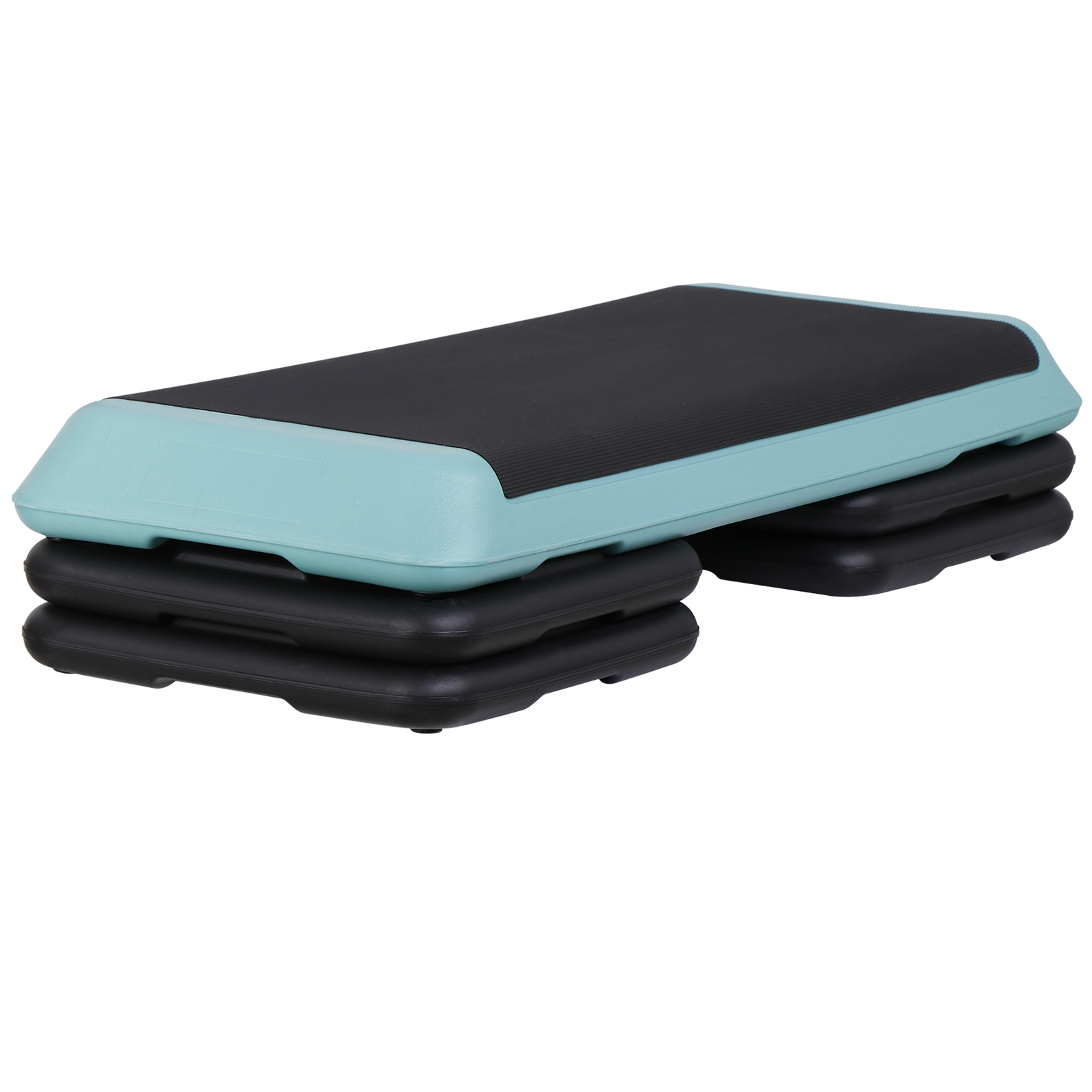 43.1'' Adjustable Aerobic Step Platform Exercise Workout Stepper with 4 Riser