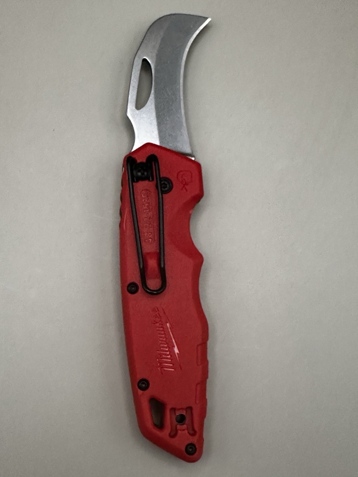 New - Custom Laser Engraved Milwaukee Fastback Hawkbill Folding Knife