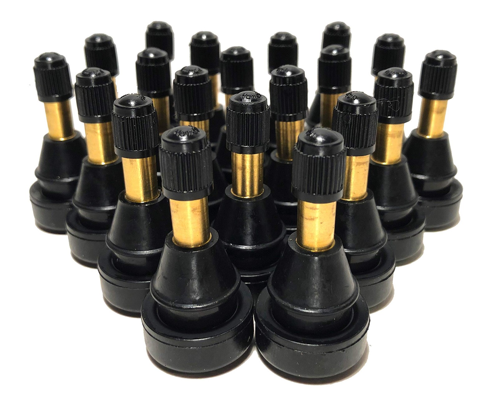 KEX Pack of 20 TR801HP Tubeless Tire High Pressure Valve Stems for .625" Larg...