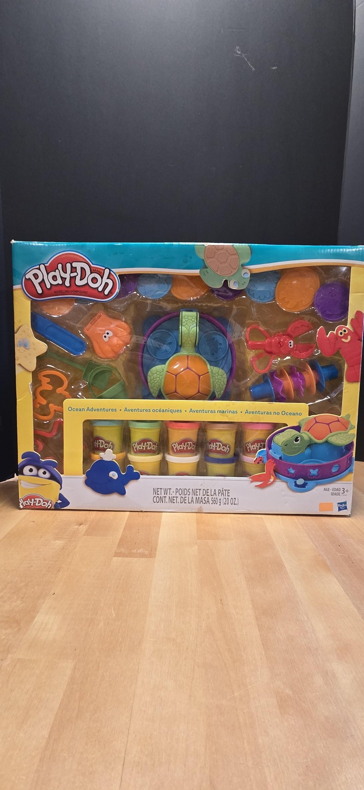 Play-Doh Ocean Adventures Modeling Compound Playset 10 Cans Turtle Hasbro Set