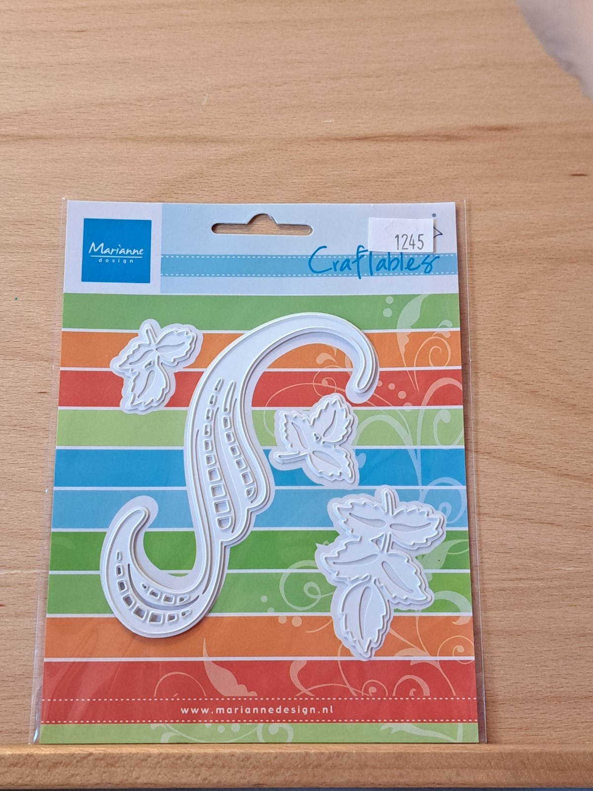 592 Marianne Design Craftables Flourish Leaves Flower Leaf Craft Cutting Die