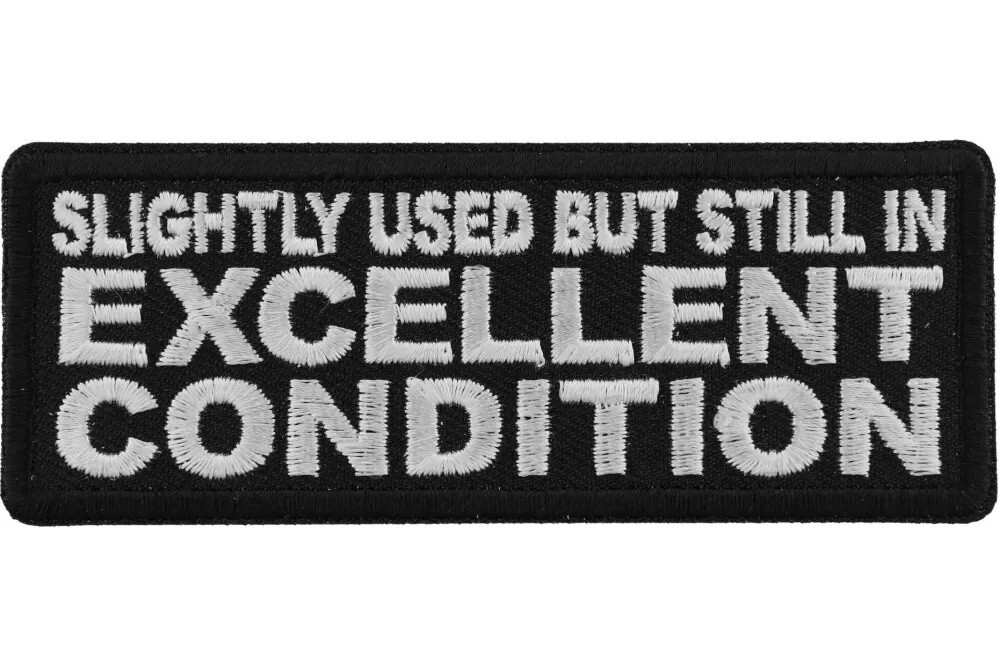 SLIGHTLY USED BUT STILL IN EXCELLENT CONDITION EMBROIDERED PATCH