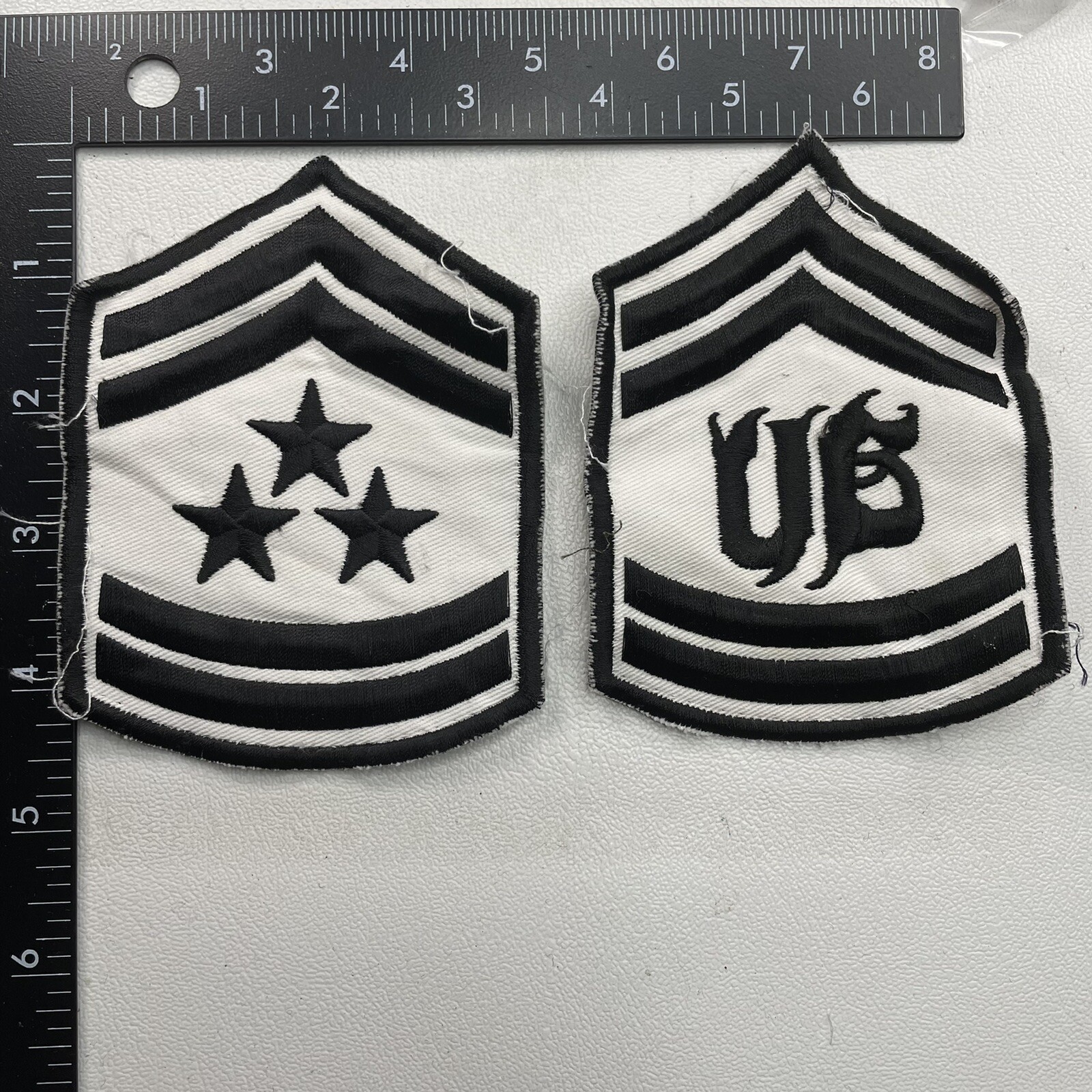 Vtg 2 Unknown, Possibly Military, Patches 26RL