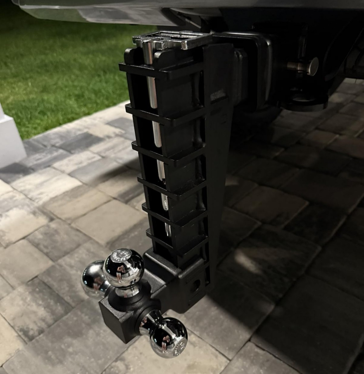 Airbird Adjustable Trailer Hitch 2-Inch Receiver 10" Drop Truck Hitch Tri-Ball