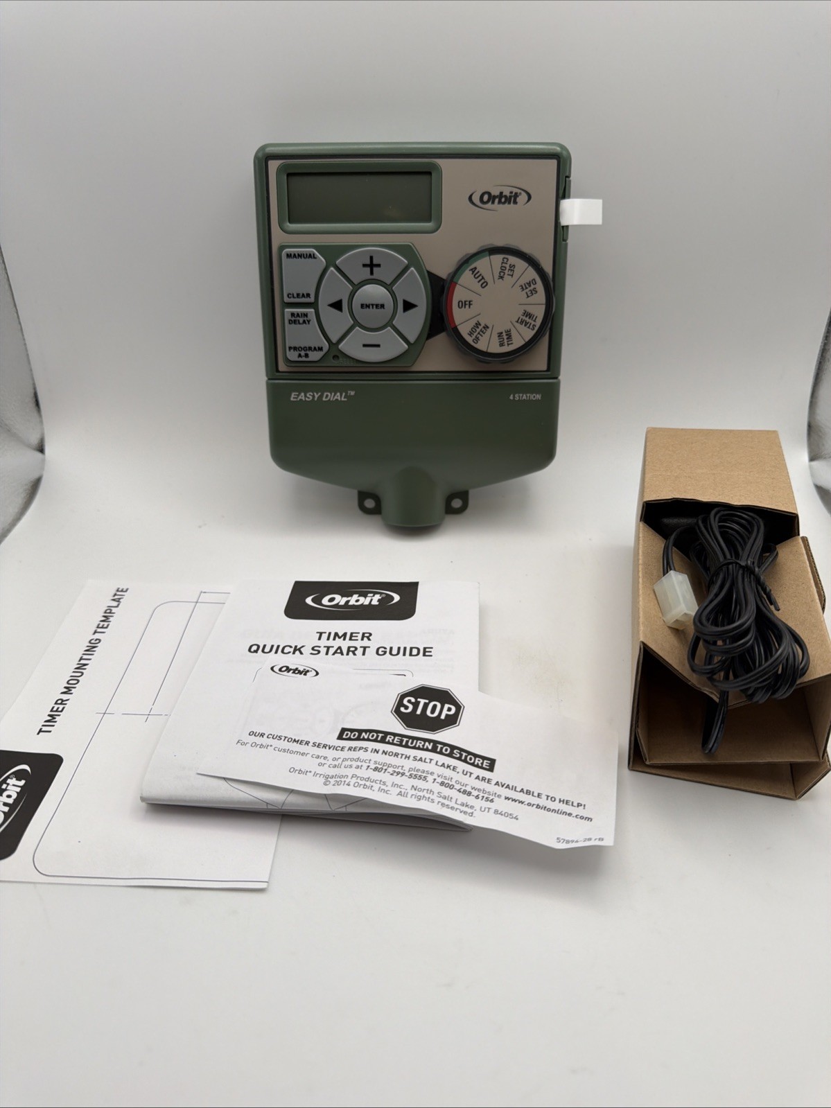 Orbit 57874 4-Station Indoor Easy Dial Sprinkler Control Timer
