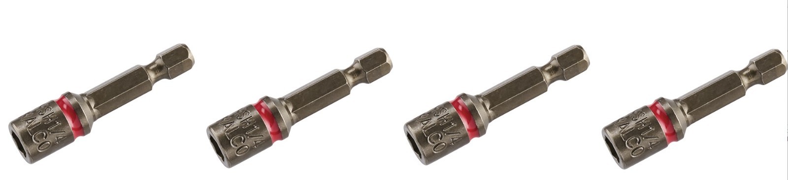 Malco MSH1/4T - Magnetic Hex Chuck Driver Bit 1/4" ⭐LOT OF 4 NEW⭐