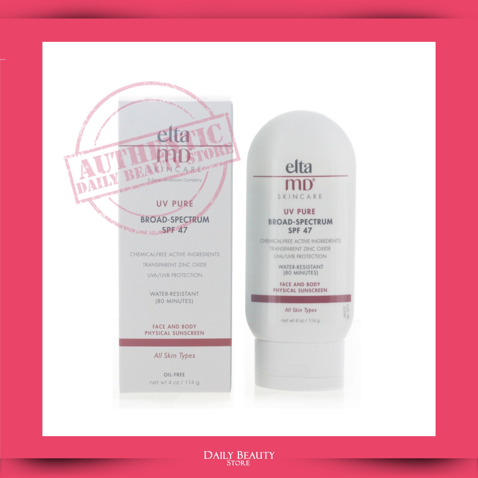 Elta MD UV PURE Broad Spectrum SPF 47 114g 4oz EXP 03/2027 NEW FAST SHIP