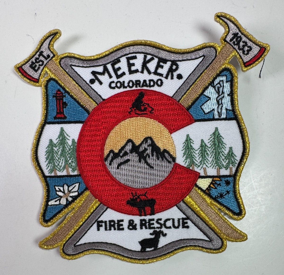 Meeker Fire Rescue Colorado CO Elk Sheep Patch Z3