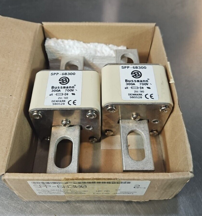 Bussmann SPP-6B300 Fuse 300A 700V box w/2                  Loc. 4B-28