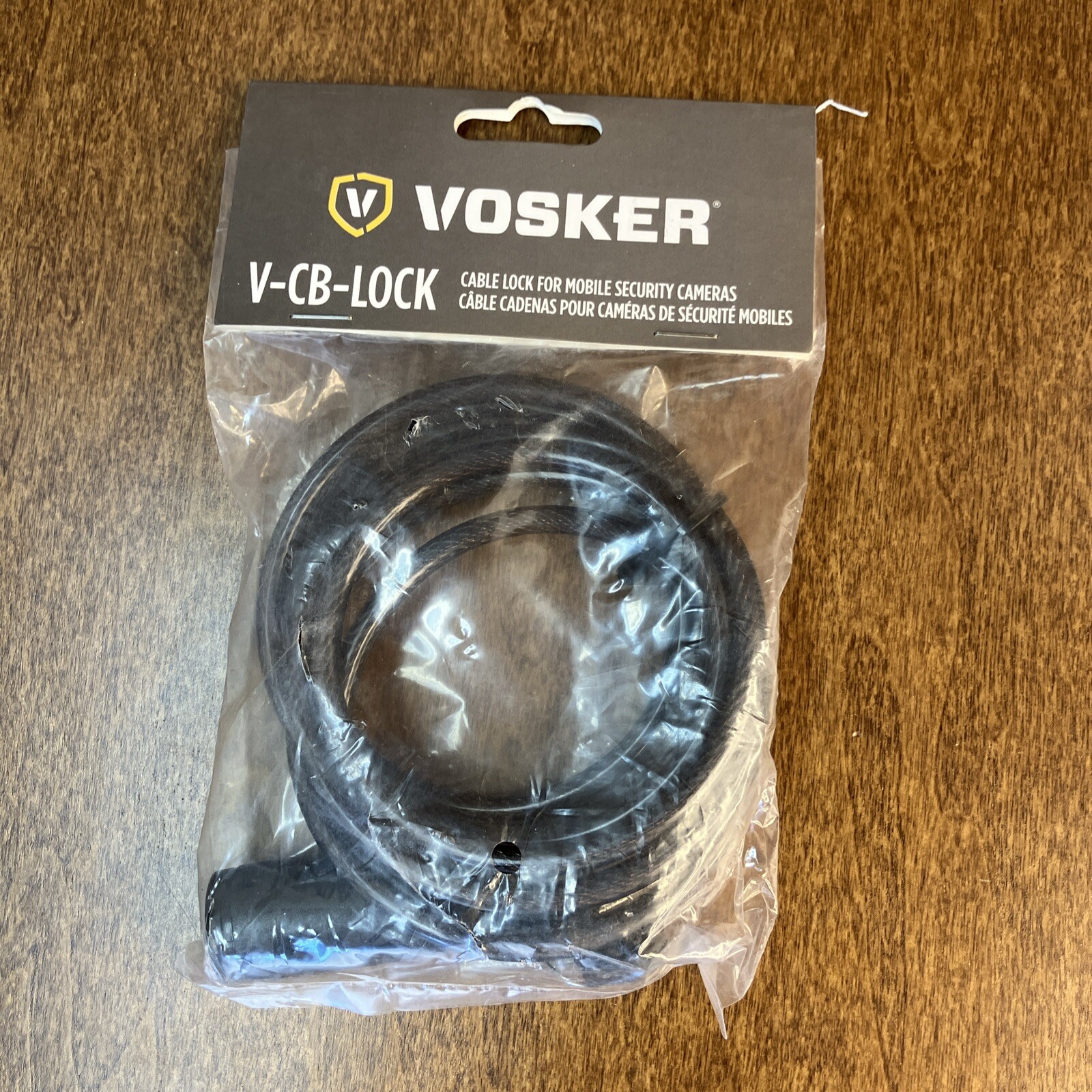 VOSKER V-CB-LOCK 6ft cable lock for Mobile Security Cameras or security box