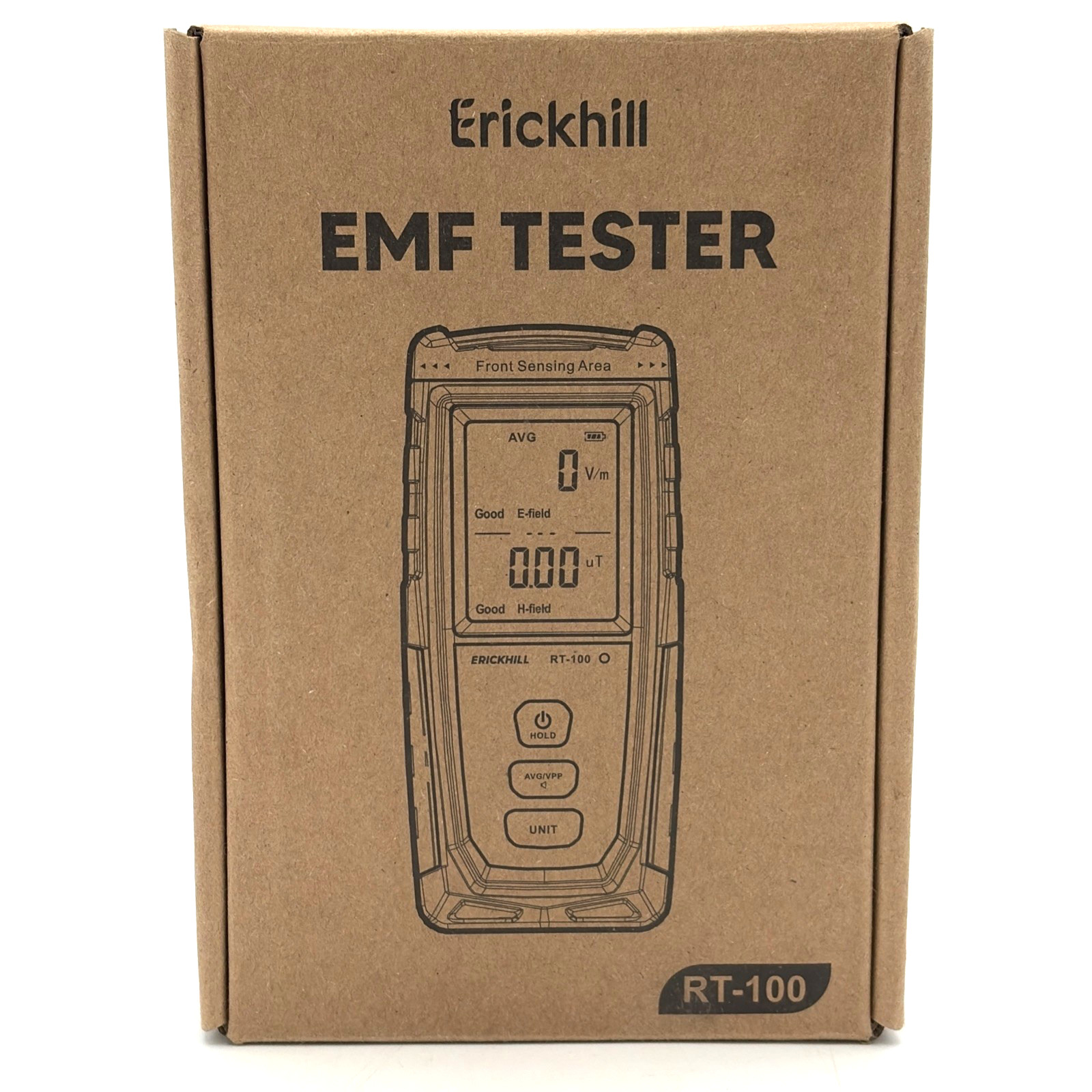 ERICKHILL EMF Meter Electric Magnetic Field Detector LCD Rechargeable