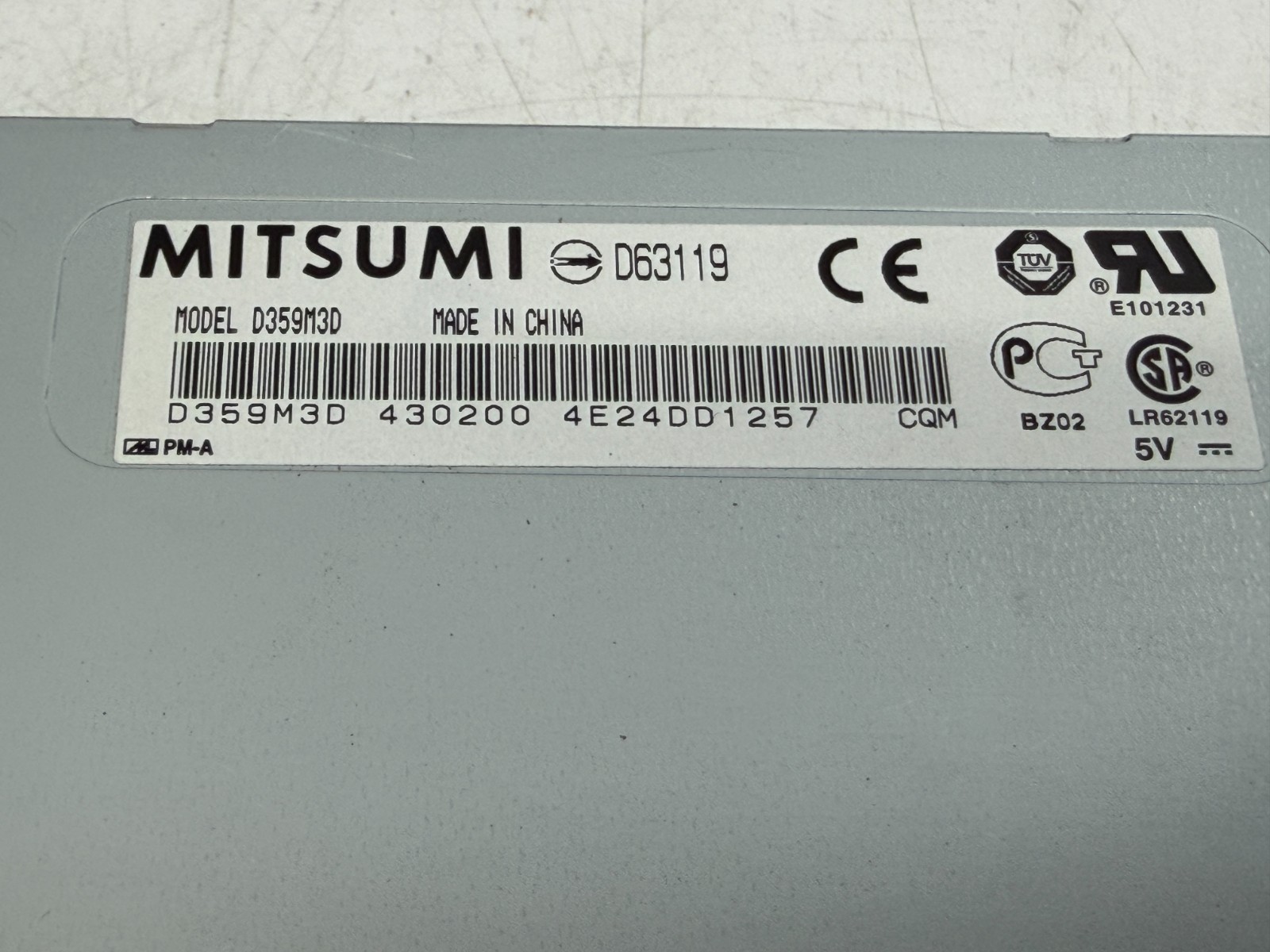 COMP USA Mitsumi D359M3D 3.5" Internal Floppy Drive 1.44MB