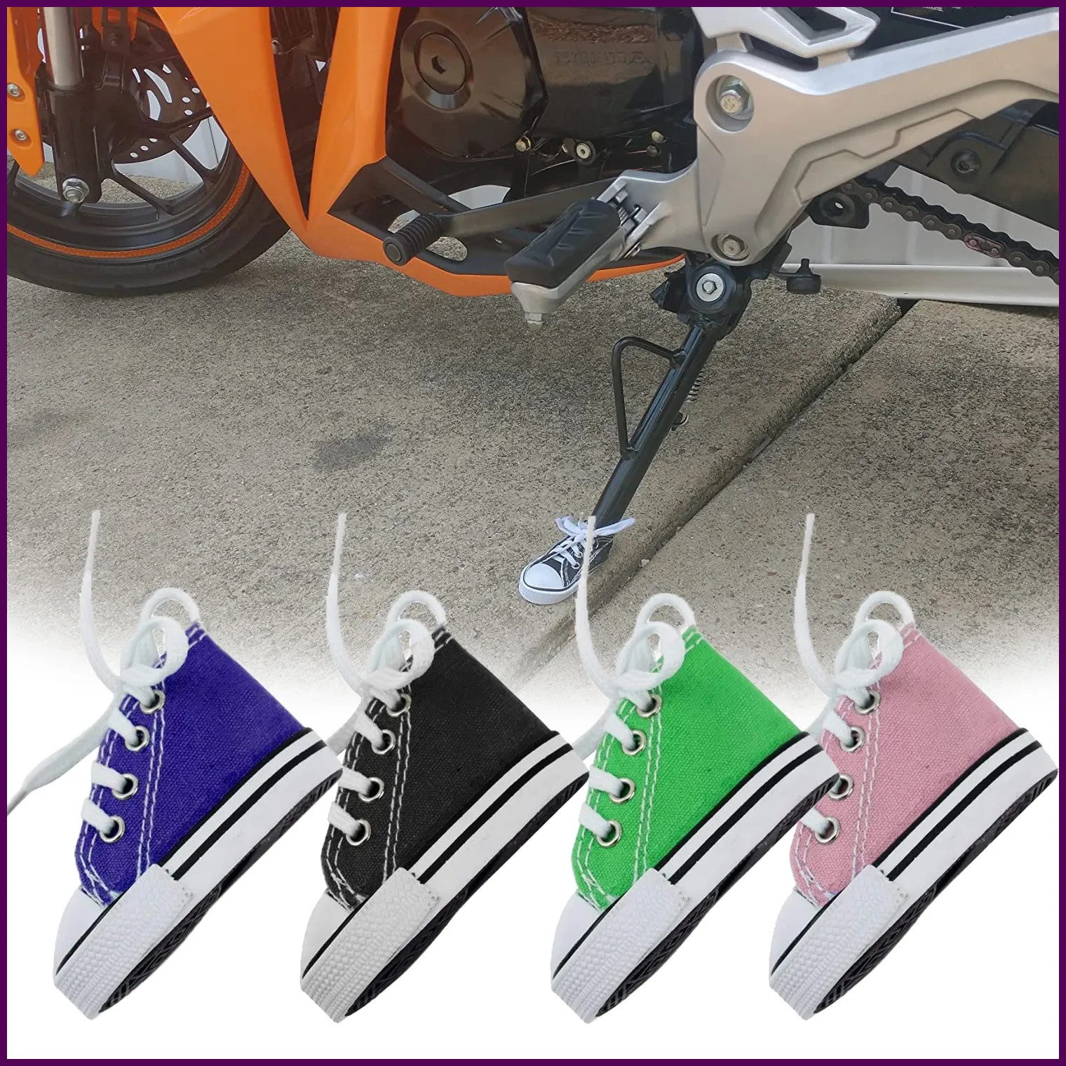 1PC Motorcycle Stand Cute Mini Canvas Shoes Side Stand Bicycle Kickstand