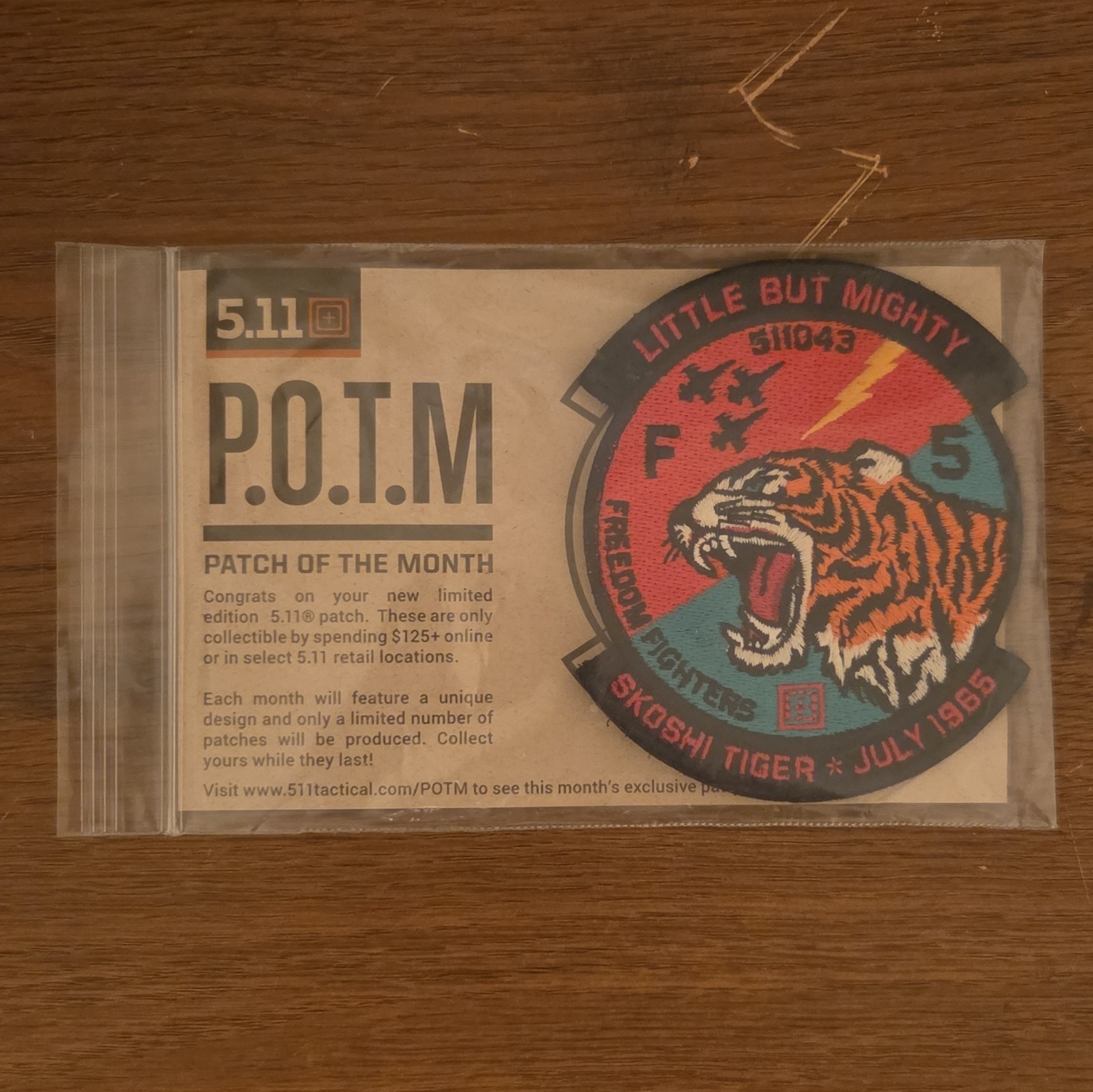 5.11 POTM 511043 July 2017  Skoshi Tiger