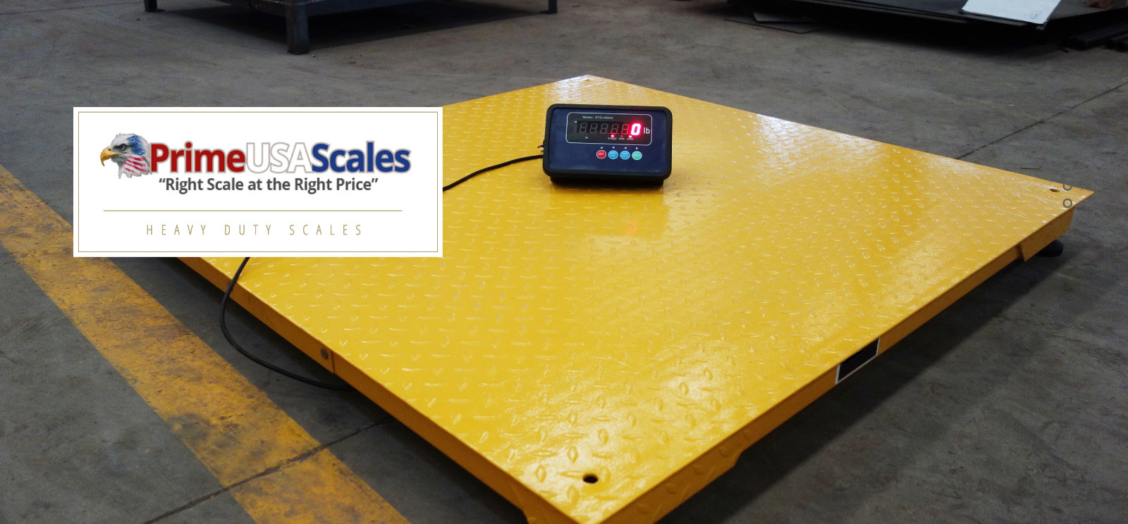 40"x40" Floor Scale, 5,000 lb Capacity Pallet Scale for Standard Pallet