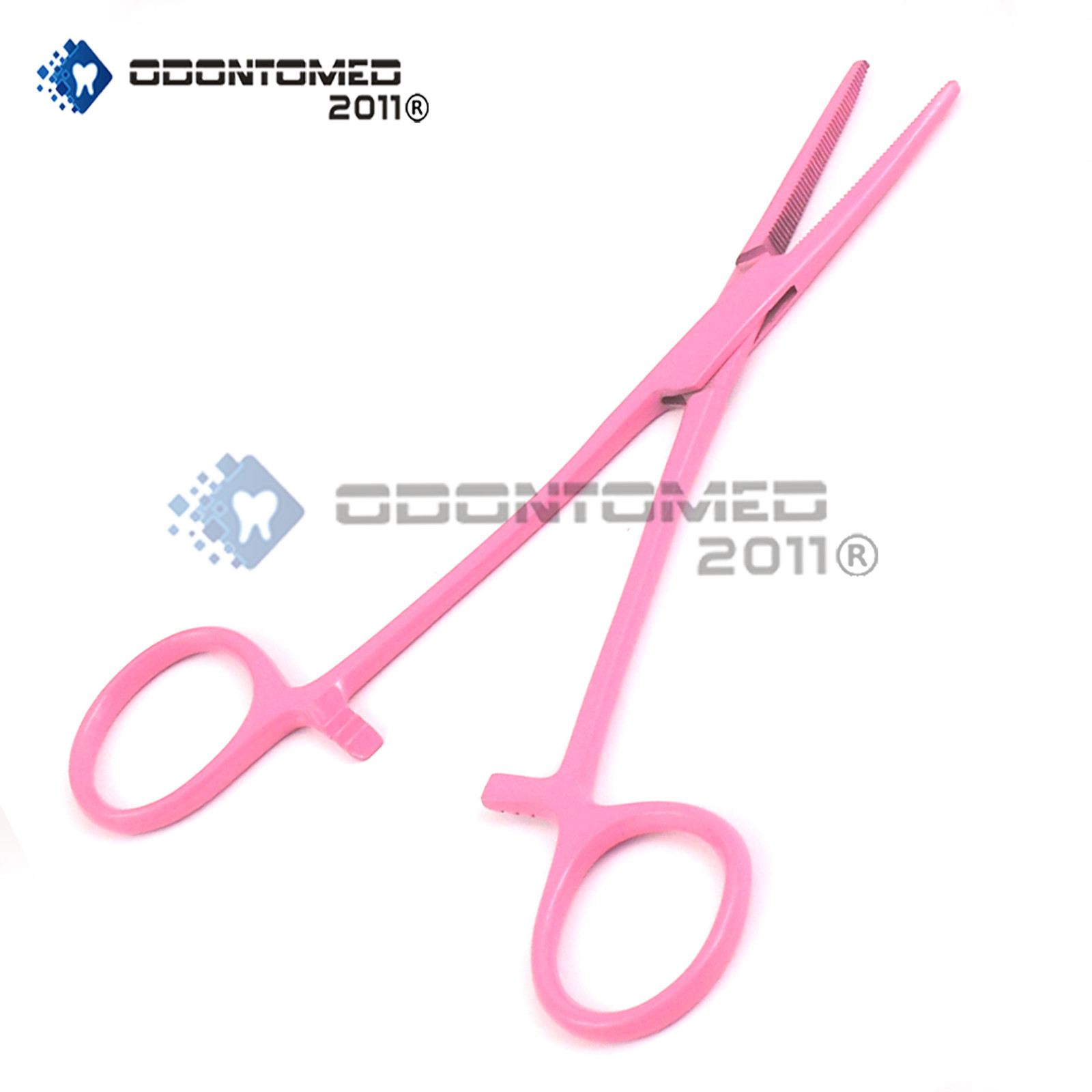 Crile Hemostat Forceps (Str + Cvd) 5.5" Pink Color Surgical Instruments