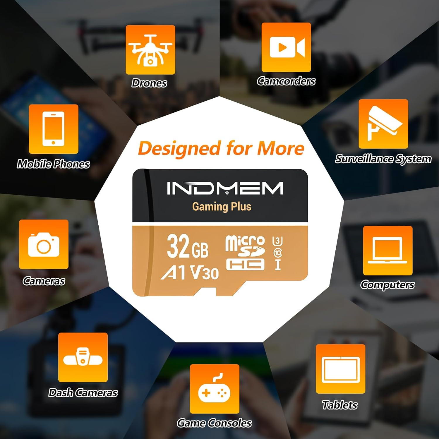 Micro SD Card 32GB High-Speed Performance (90Mb/S Read, 25Mb/S Write), Compatibl
