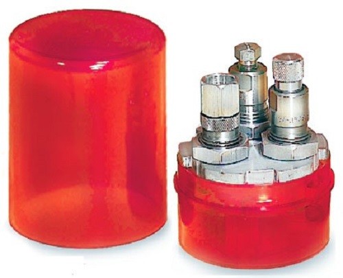 Lee Precision THREE Die Turret Storage Container (ONLY) Red # 90535 New
