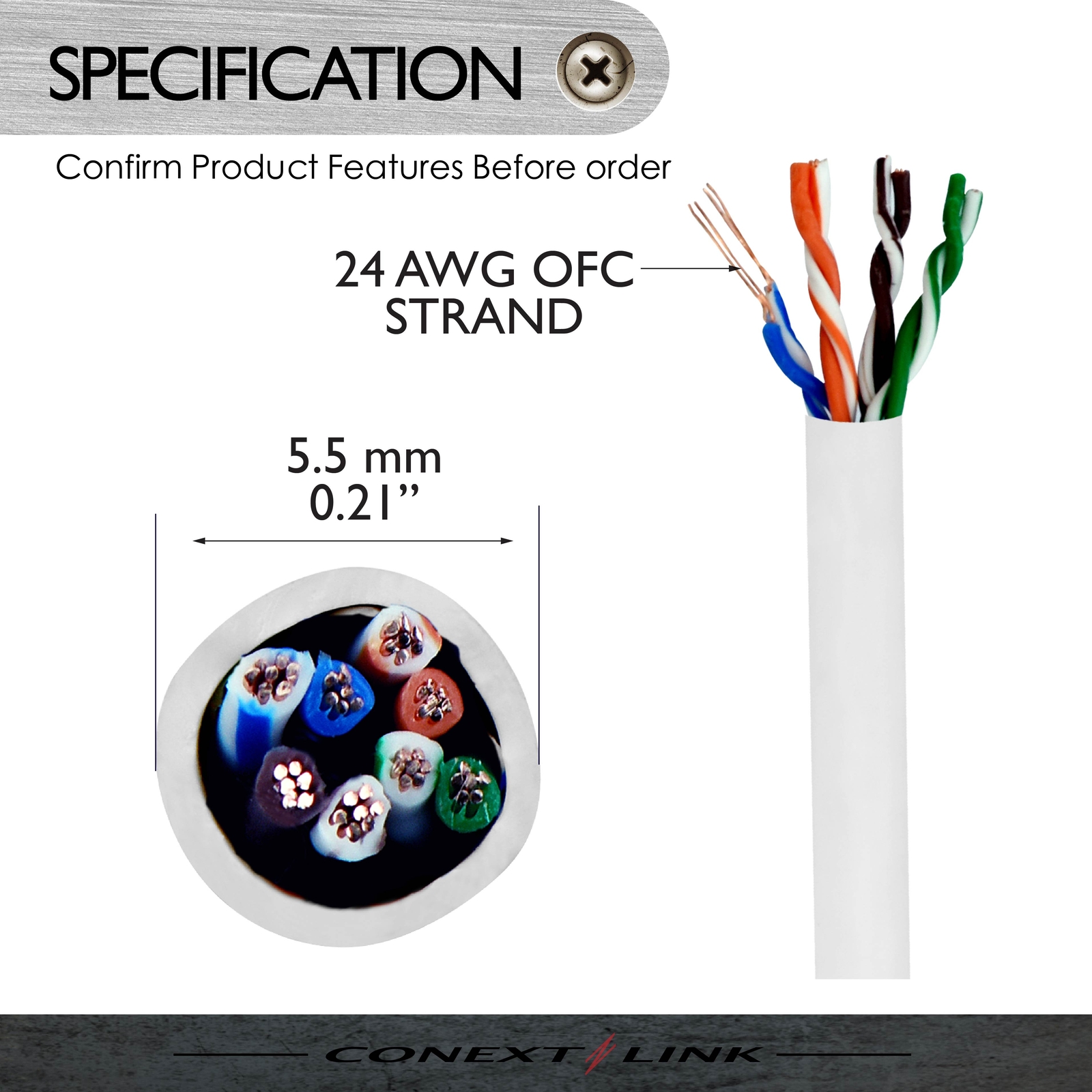 1x 1ft White CAT5E Network Wire LAN Cable Patch Cord Ethernet Internet Router PC