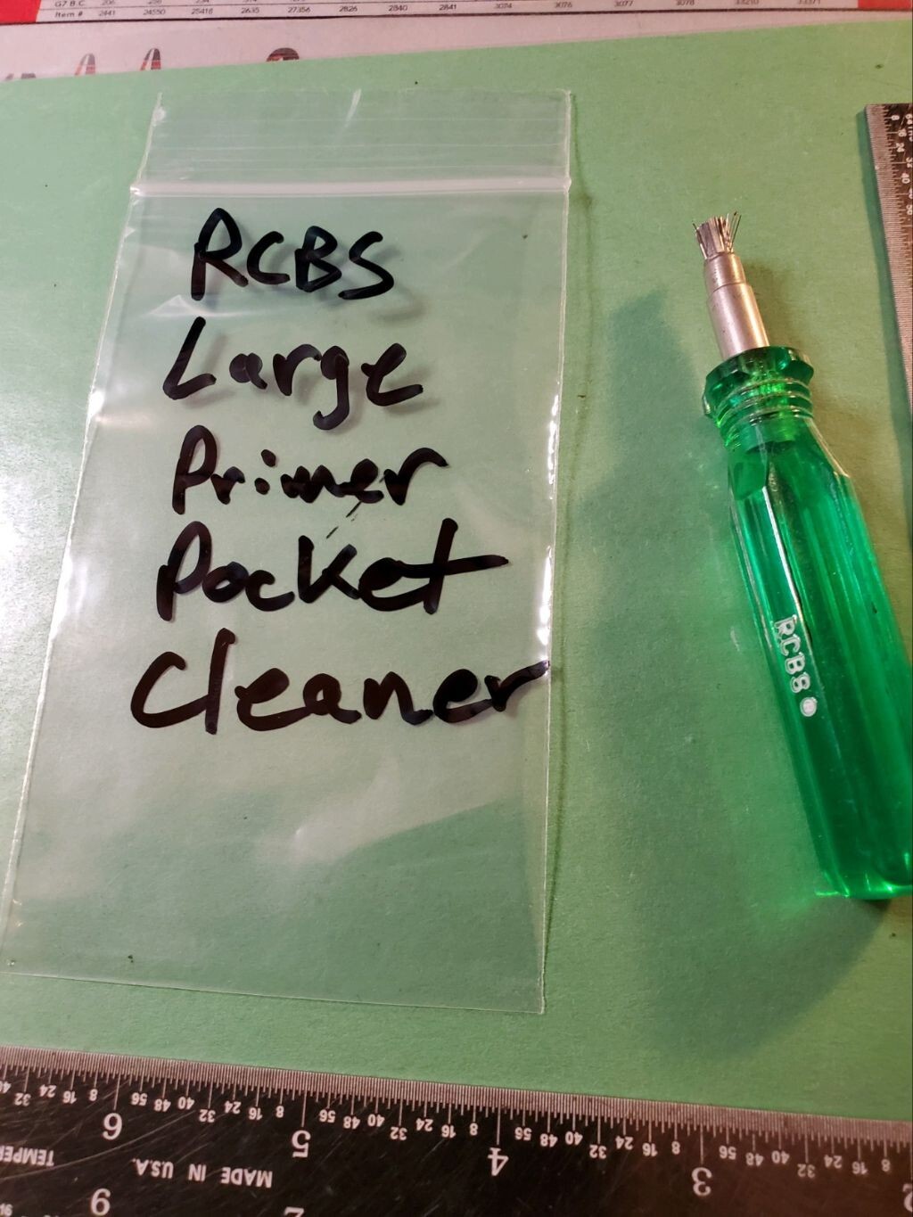 Vintage RCBS Accessory Handle & Large Primer Pocket Brush