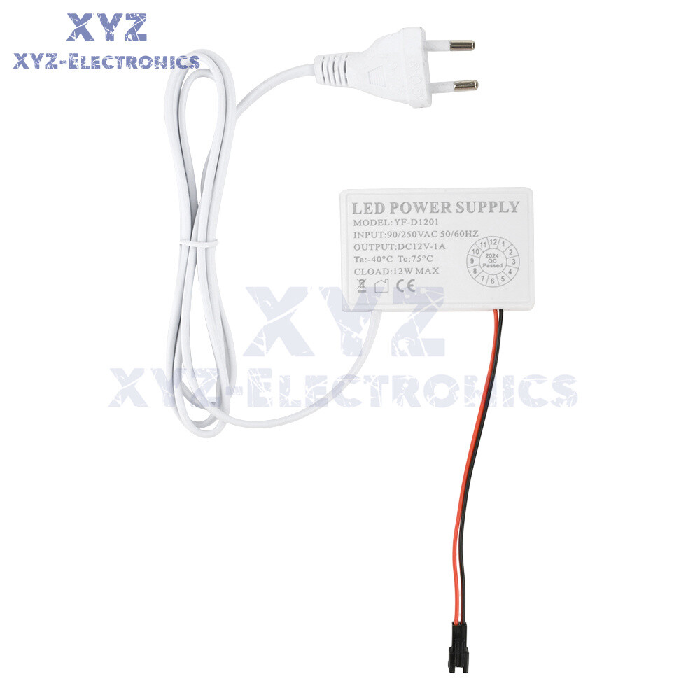 AC 90-250V to DC 12V 1A 12W Infinitely Dimming Touch Sensor Switch LED Driver