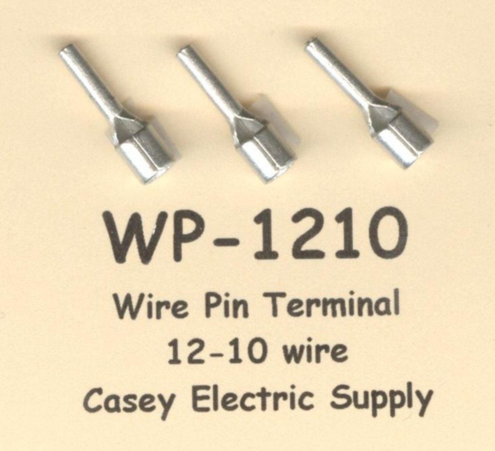 25 Non Insulated WIRE PIN Terminal Connectors Uninsulated #12-10 Wire Gauge AWG