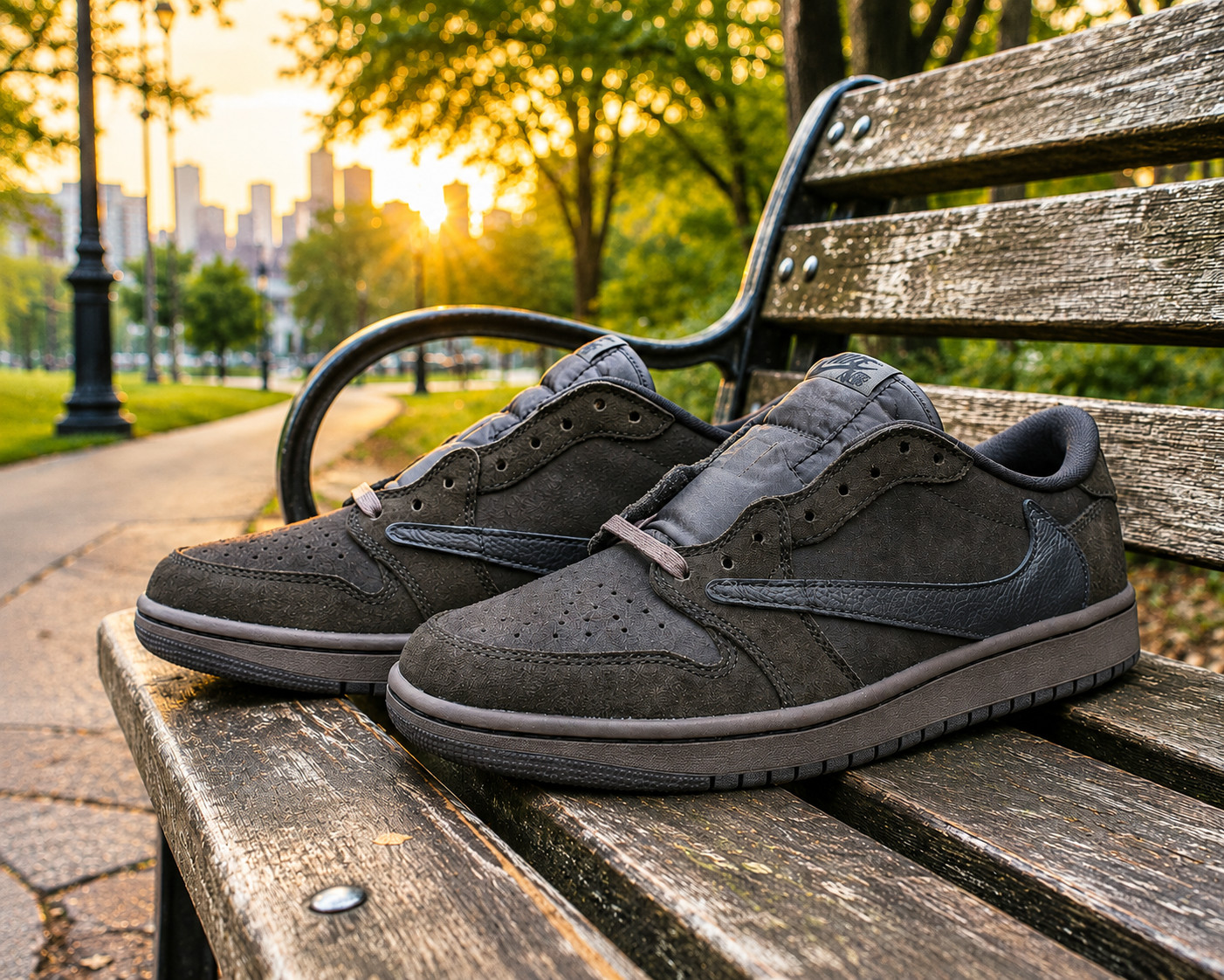 Jordan 1 Low OG SP Travis Sc0tt "Velvet Brown" DM7866-202 Size US 7-12 Men