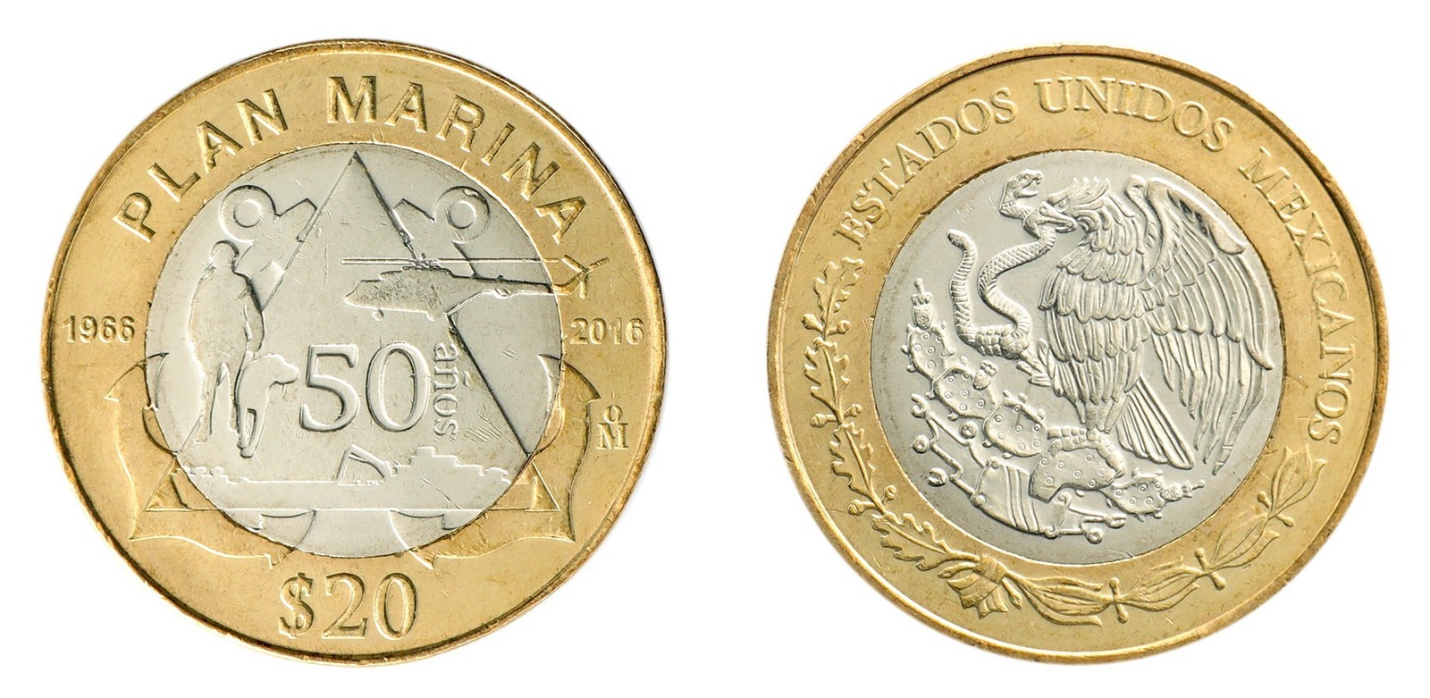 Mexico 20 Pesos, 2016, KM #990, Mint, Commemorative