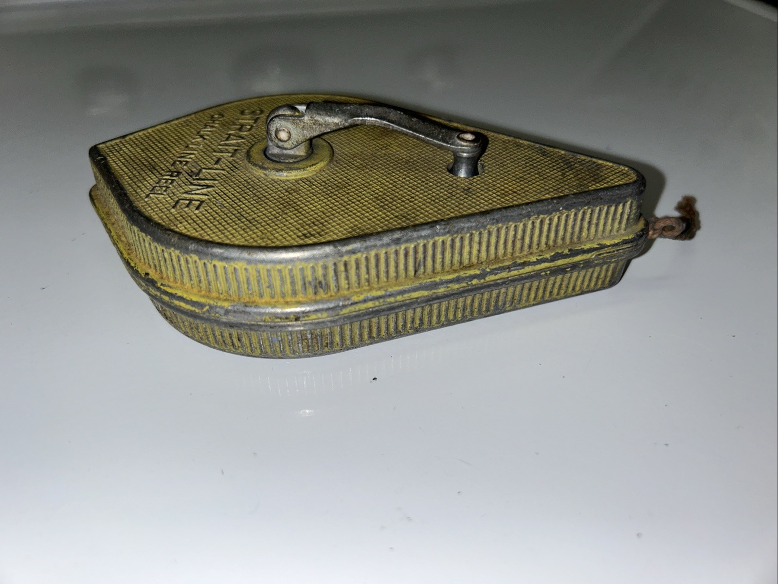 Vintage Irwin Strait-Line Chalk Line Reel Plumb Bob Blue Chalk Made in USA