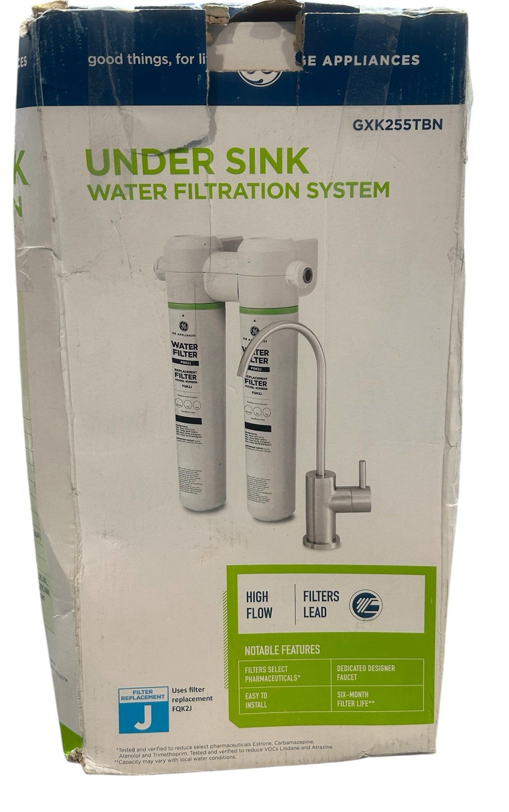 GE GXK255TBN Under Sink Dual Water Filtration System