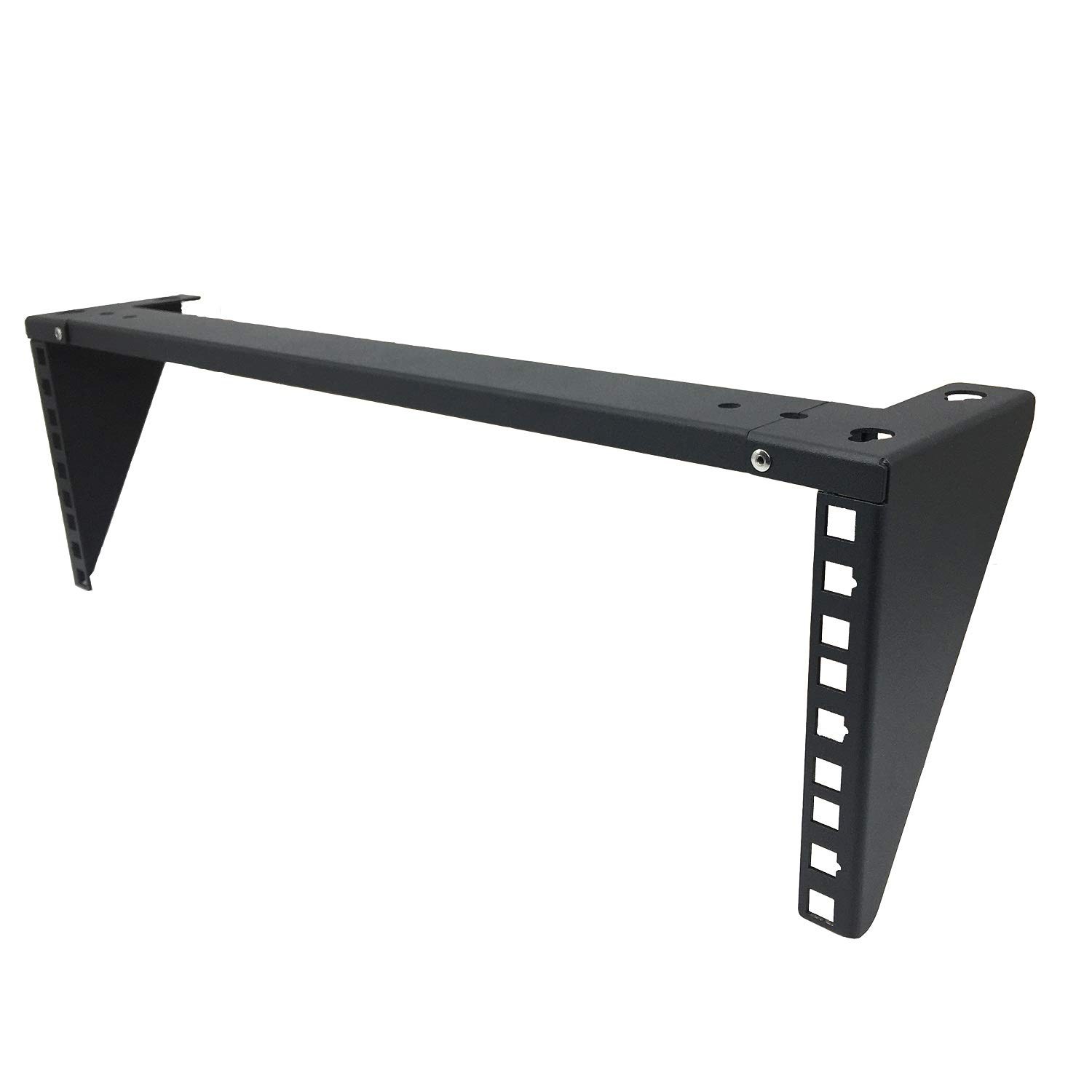 19 Inch Wall Mount Vertical Rack Bracket - 3U Space, 35lbs Load Capacity