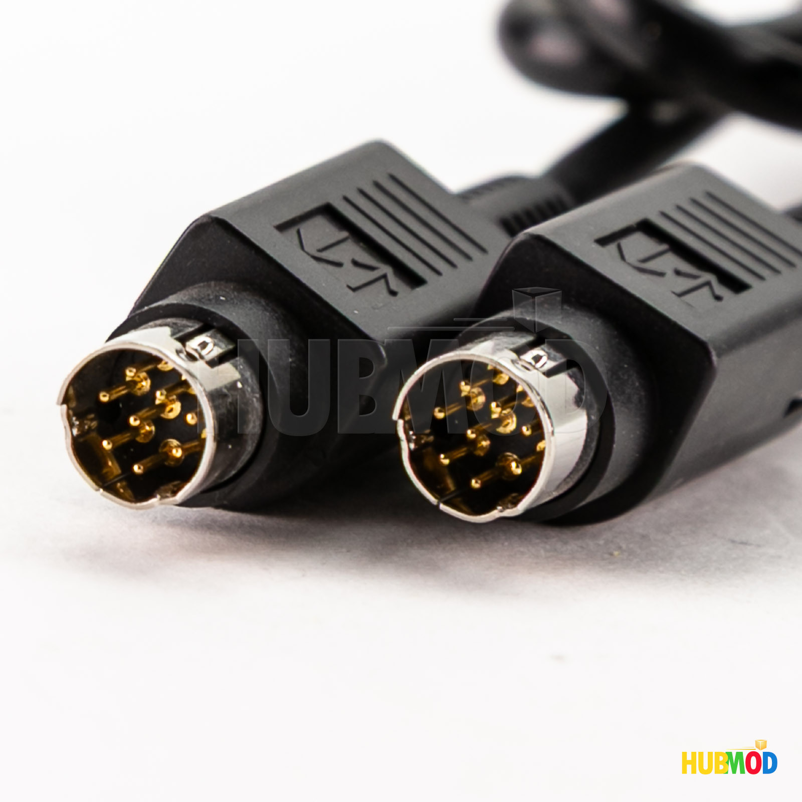 Mini Din Minidin 8 Pin Cable Premium Gold Plated Pin 2-Ft 24-Inch M/M Male Mac