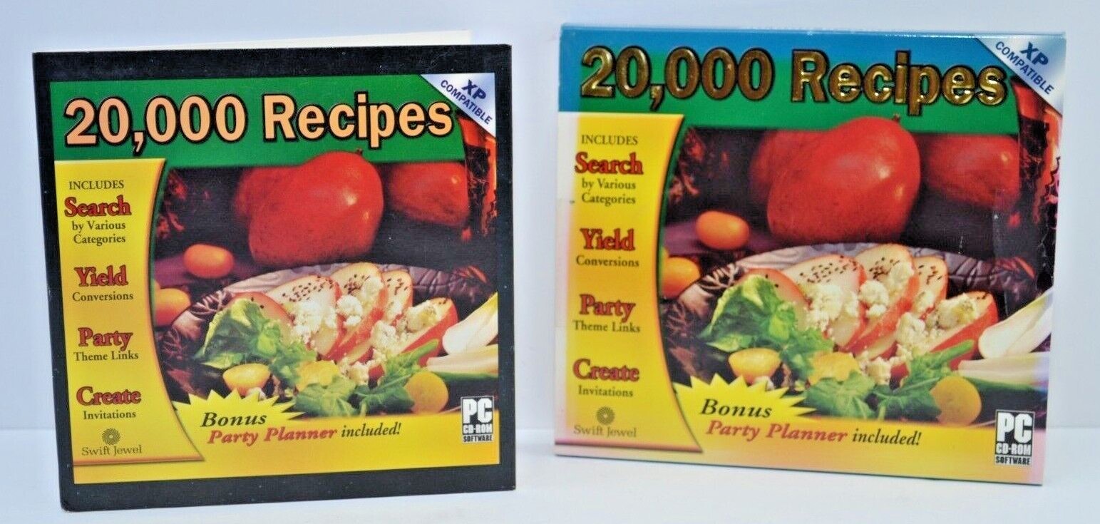 Cosmi 20,000 Recipes with Party Planner PC CD-ROM