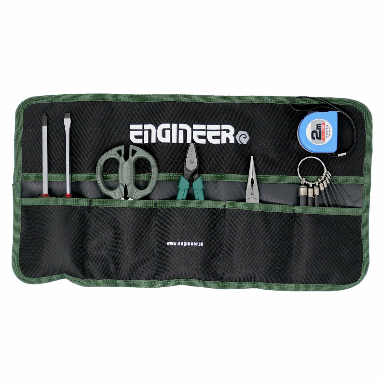 NEW Engineer JAPAN ER-02A Tool Set with Wrapped Bag for General Use 7 Tools F/S