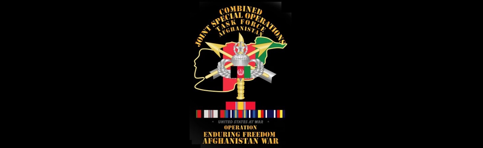 ISAF COMBINED JOINT SP OPS TASK FORCE CJSOTF-A TF K-BAR vêlkrö 2" 2-TAB: SSDD