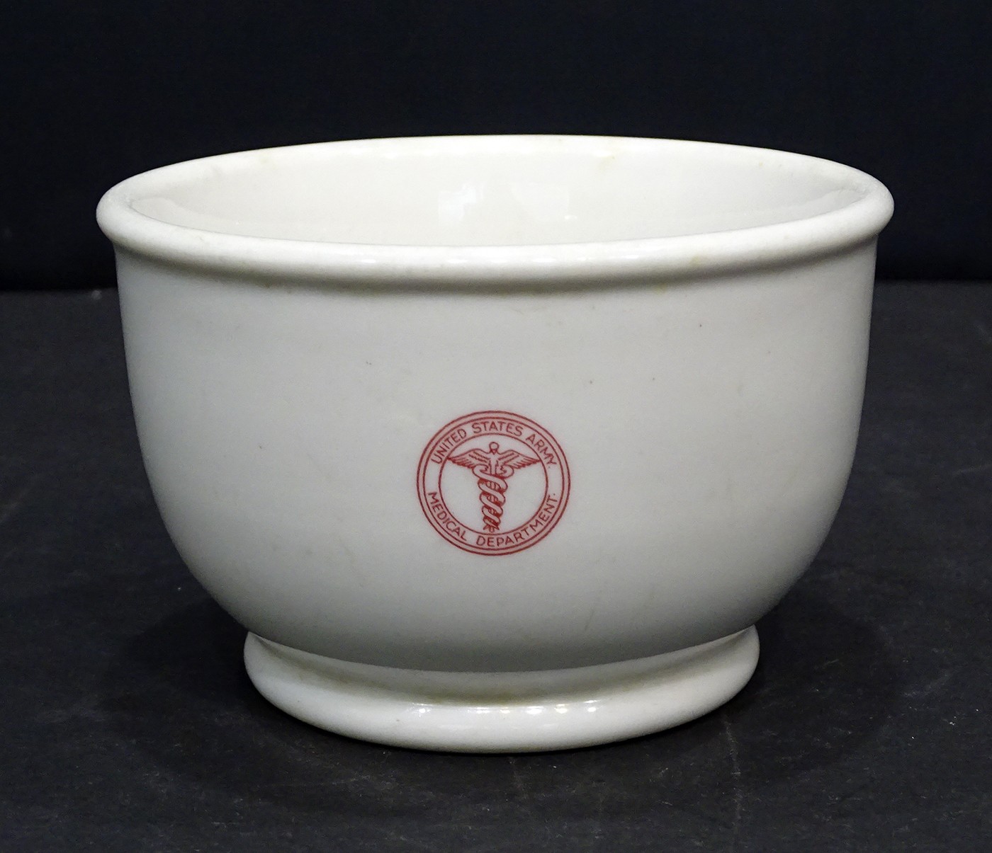 WW2 Vintage US ARMY MEDICAL DEPARTMENT Caduceus SOUP CEREAL BOWL Shenango China