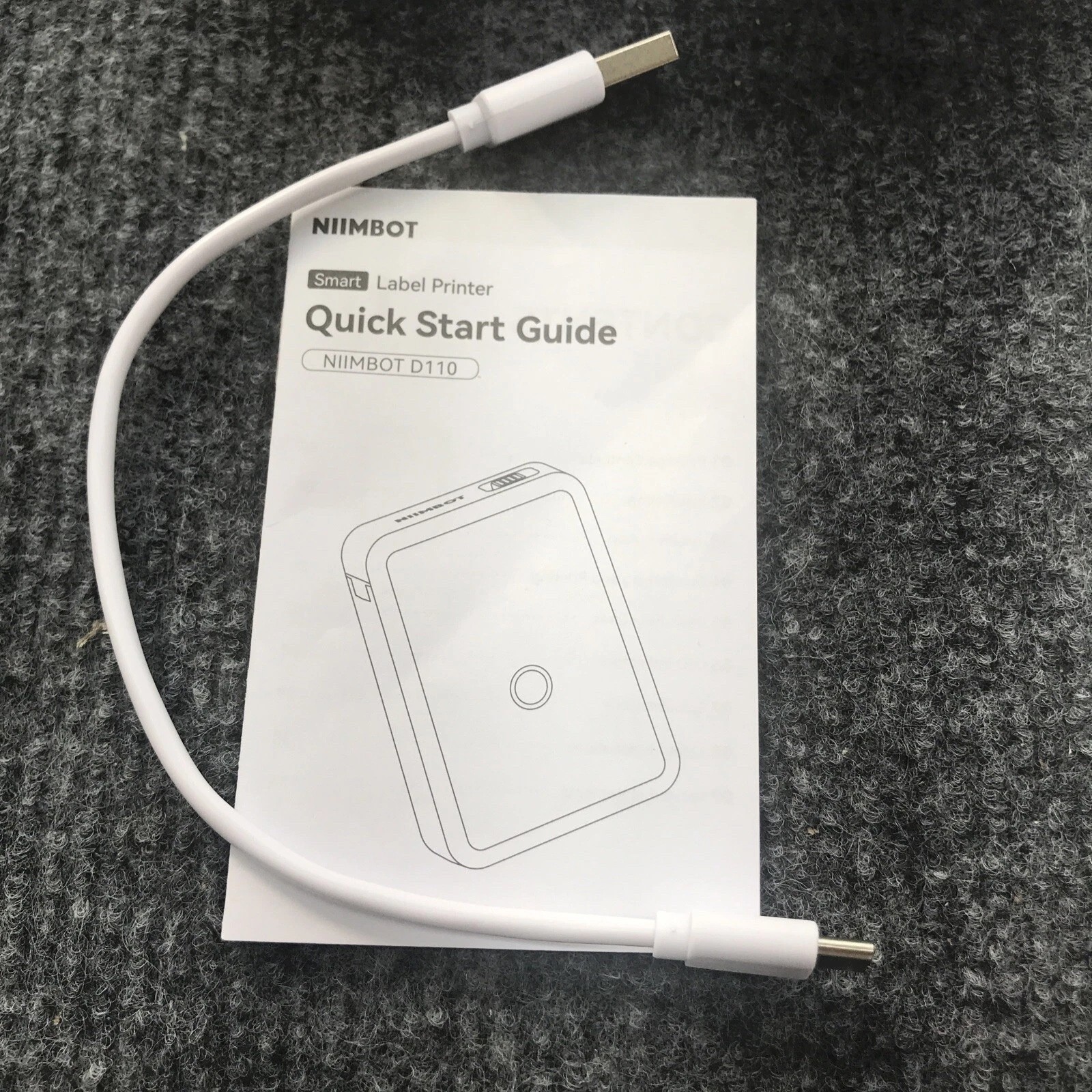 NIIMBOT D110 Label Maker Machine with Tape Small Printer Bluetooth Connection