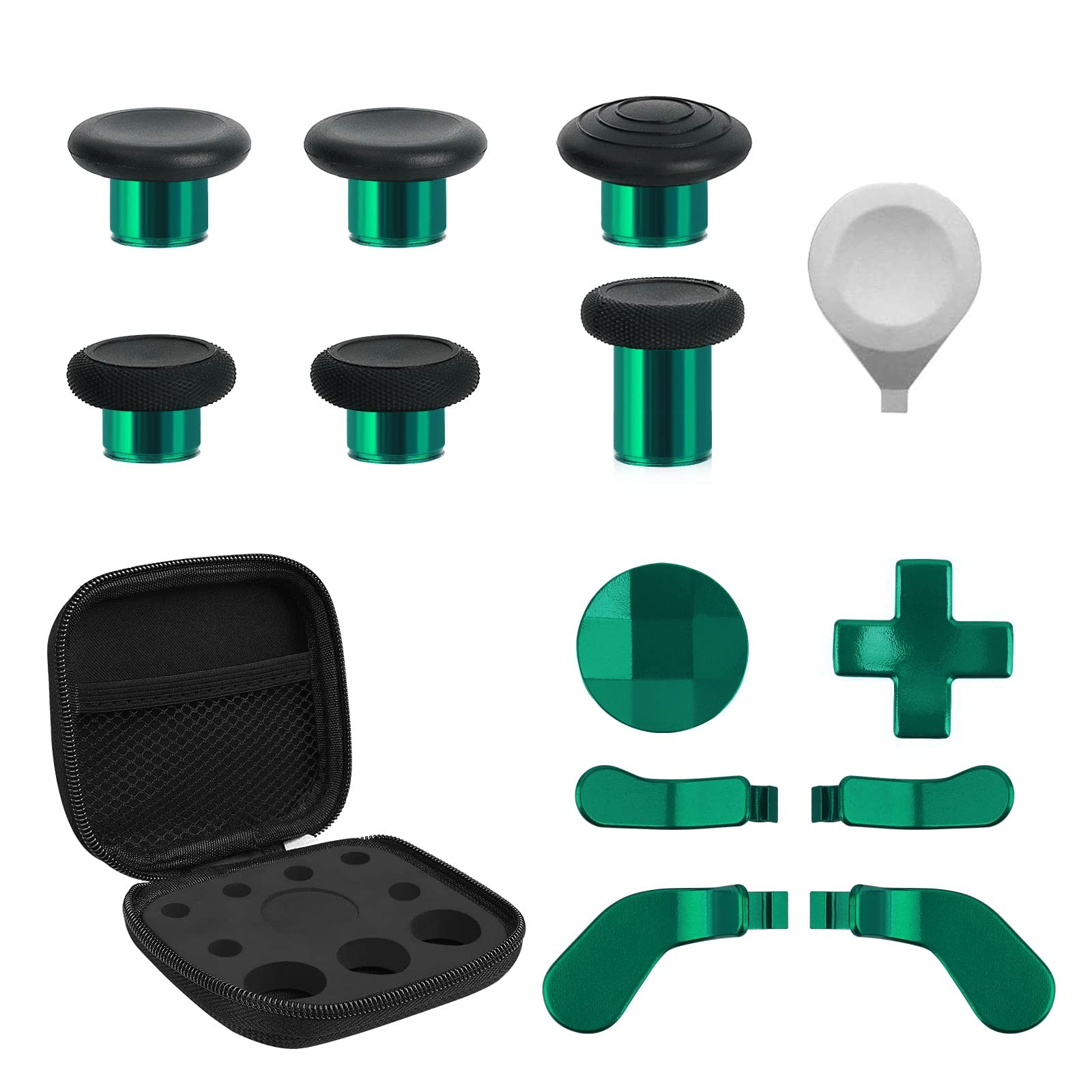 TOMSIN 13 in 1 Xbox Elite Series 2 Controller Accessories Replacement Green